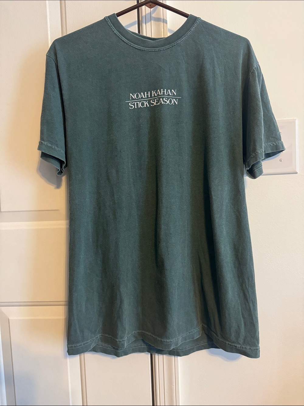 Noah Kahan 'Stick Season' Short Sleeve Tee - Deep Green Comfort Colors T Shirt